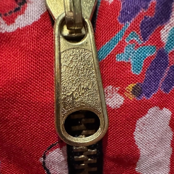 Vintage 90s Marcia Reversible Floral Bomber Jacket M – Talon Zipper Artsy Boho - Picture 14 of 17